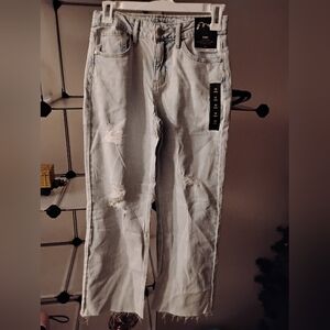 New Girl's Light Blue Distressed Jeans Size 12